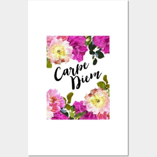 Carpe Diem Floral Posters and Art